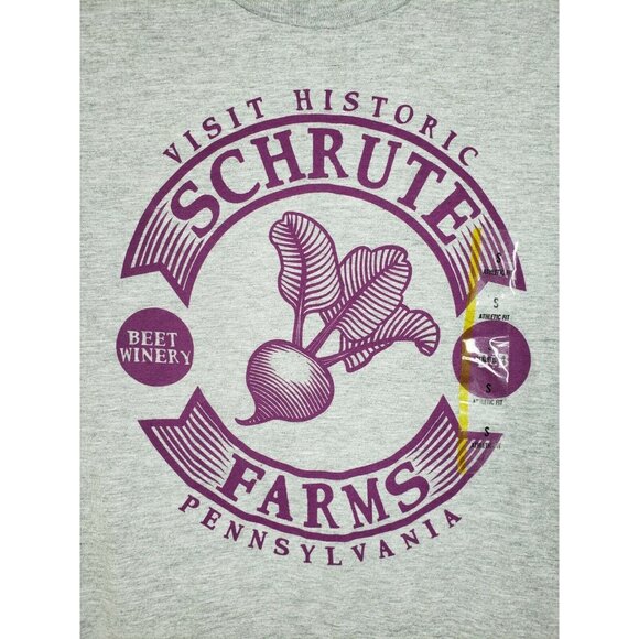 The Office Schrute Farms Pennsylvania Beet Winery T-Shirt Size Small New - Picture 3 of 7